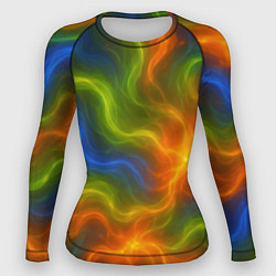 Рашгард женский Разноцветный дым, цвет: 3D-принт