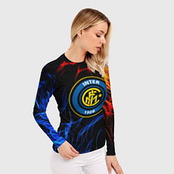 Рашгард женский Интер битва огней, цвет: 3D-принт — фото 2