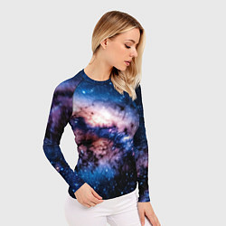 Рашгард женский Фантастический космос звёзды и туманности, цвет: 3D-принт — фото 2