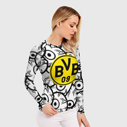 Рашгард женский Borussia глаза текстура, цвет: 3D-принт — фото 2