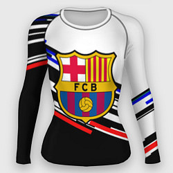 Женский рашгард Barcelona полосы текстура спорт