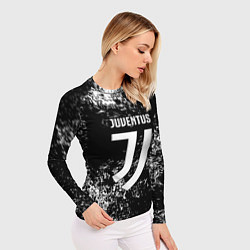 Рашгард женский Ювентус брызги красок, цвет: 3D-принт — фото 2