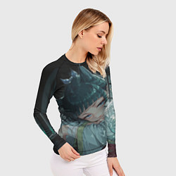 Рашгард женский Маомао с кошачьими ушками, цвет: 3D-принт — фото 2