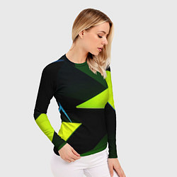 Рашгард женский Geometric shapes, цвет: 3D-принт — фото 2