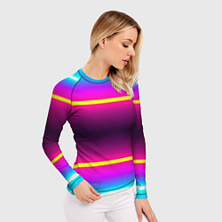 Рашгард женский Color neon, цвет: 3D-принт — фото 2