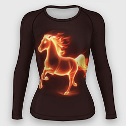 Рашгард женский Огненная лошадь 2026, цвет: 3D-принт