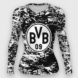 Рашгард женский Боруссиа белые краски, цвет: 3D-принт