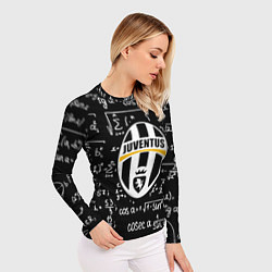 Рашгард женский Ювентус физика символы, цвет: 3D-принт — фото 2