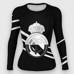 Рашгард женский Реал Мадрид полосы текстура линии, цвет: 3D-принт