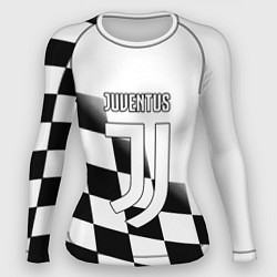 Рашгард женский Ювентус клетка краски, цвет: 3D-принт