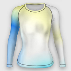 Рашгард женский Color yellow blue white, цвет: 3D-принт
