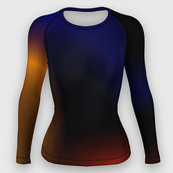 Рашгард женский Color black red blue, цвет: 3D-принт