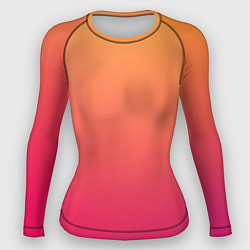 Женский рашгард Color orange pink