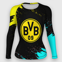 Женский рашгард Borussia краски штрихи