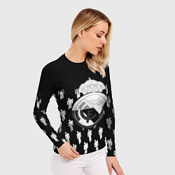 Рашгард женский Реал Мадрид люди краски, цвет: 3D-принт — фото 2