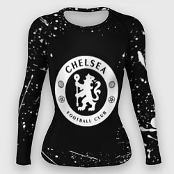 Рашгард женский Челси белые краски всплеск, цвет: 3D-принт