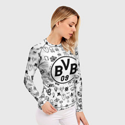 Рашгард женский Borussia game pattern, цвет: 3D-принт — фото 2