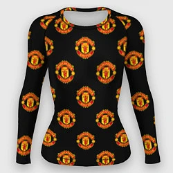 Рашгард женский Manchester United Pattern, цвет: 3D-принт