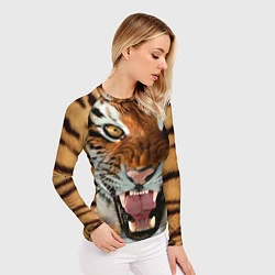 Рашгард женский Взгляд тигра, цвет: 3D-принт — фото 2