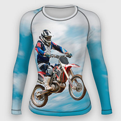 Рашгард женский Эндуро, цвет: 3D-принт