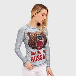 Рашгард женский Bear: Made in Russia, цвет: 3D-принт — фото 2