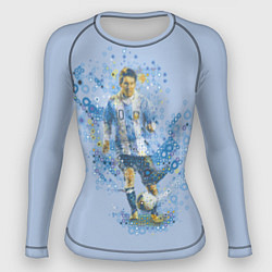 Рашгард женский Messi: Argentine Football, цвет: 3D-принт