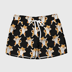 Шорты женские Foxes Dab, цвет: 3D-принт
