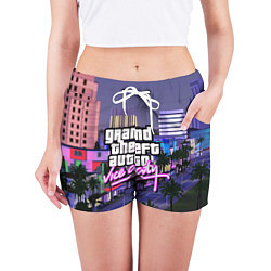 Шорты женские Grand Theft Auto Vice City, цвет: 3D-принт — фото 2