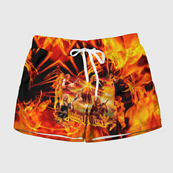 Шорты женские Judas Priest, цвет: 3D-принт