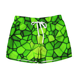 Женские шорты Зеленая мозаика