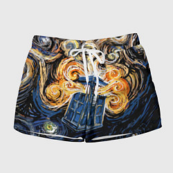 Шорты женские Van Gogh Tardis, цвет: 3D-принт