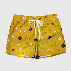 Шорты женские СЕЙЛОР МУН, цвет: 3D-принт