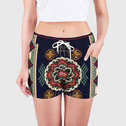 Шорты женские Восточные узоры, цвет: 3D-принт — фото 2
