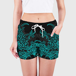 Шорты женские Узоры магия, цвет: 3D-принт — фото 2