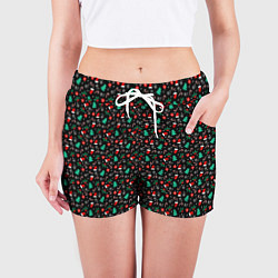 Шорты женские Дух Нового года, цвет: 3D-принт — фото 2
