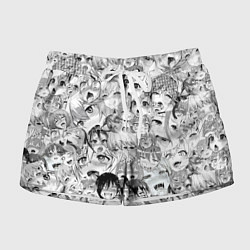 Женские шорты Ahegao monochrome