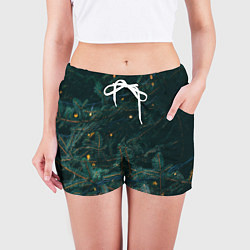 Шорты женские Елка, цвет: 3D-принт — фото 2