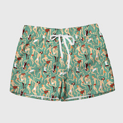 Шорты женские Пловцы, цвет: 3D-принт