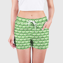 Шорты женские Милые лягушки, цвет: 3D-принт — фото 2