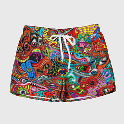 Женские шорты Яркая абстракция bright abstraction