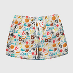 Шорты женские Спорт, цвет: 3D-принт