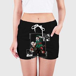 Шорты женские Бакуго и Деку станут номером 1, цвет: 3D-принт — фото 2
