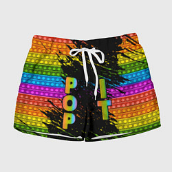 Шорты женские ПОП ИТ POP IT АНТИСТРЕСС, цвет: 3D-принт