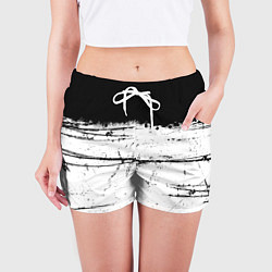 Шорты женские ИСПАЧКАННЫЙ КРАСКОЙ, цвет: 3D-принт — фото 2