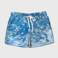 Шорты женские Голубая метелица, цвет: 3D-принт