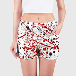 Шорты женские Кровища, цвет: 3D-принт — фото 2