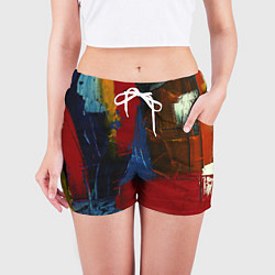 Шорты женские СТАРАЯ КРАСКА, цвет: 3D-принт — фото 2
