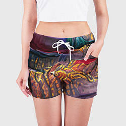 Шорты женские Знак огня, цвет: 3D-принт — фото 2