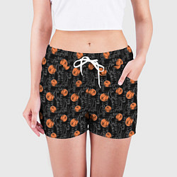 Шорты женские BASKETBALL - Баскетбол, цвет: 3D-принт — фото 2