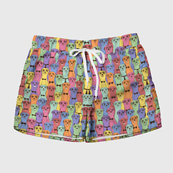 Женские шорты Красочные Сурикаты